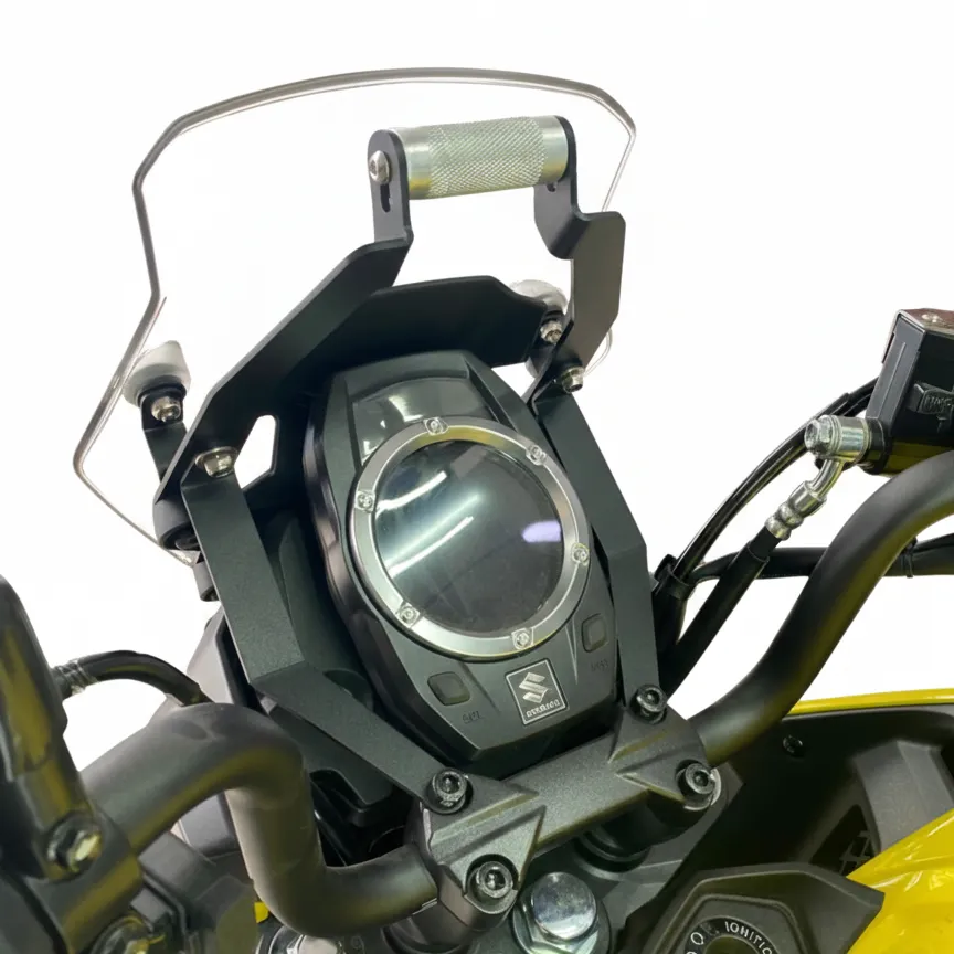 SOPORTE GPS SUZUKI VSTROM 160 + ELEVADOR DE CUPULA