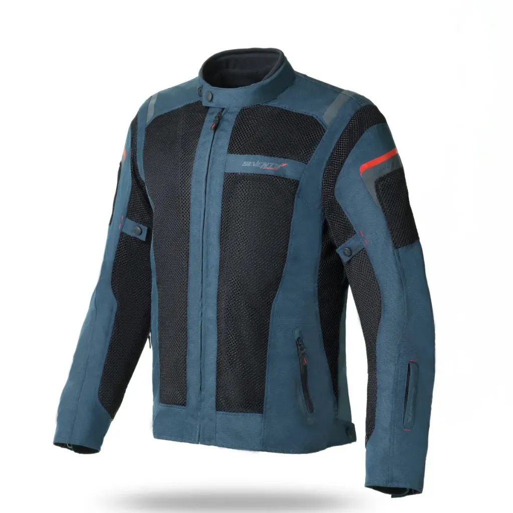 CHAQUETA SEVENTY SD-JT56 VERANO TOURING AZUL MARINO/NEGRO (S)
