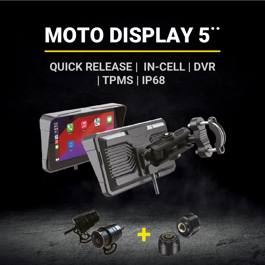 [AL1404] CARPLAY MAXIM 5" + DVR + TPMS + QICK RELEASE NEW